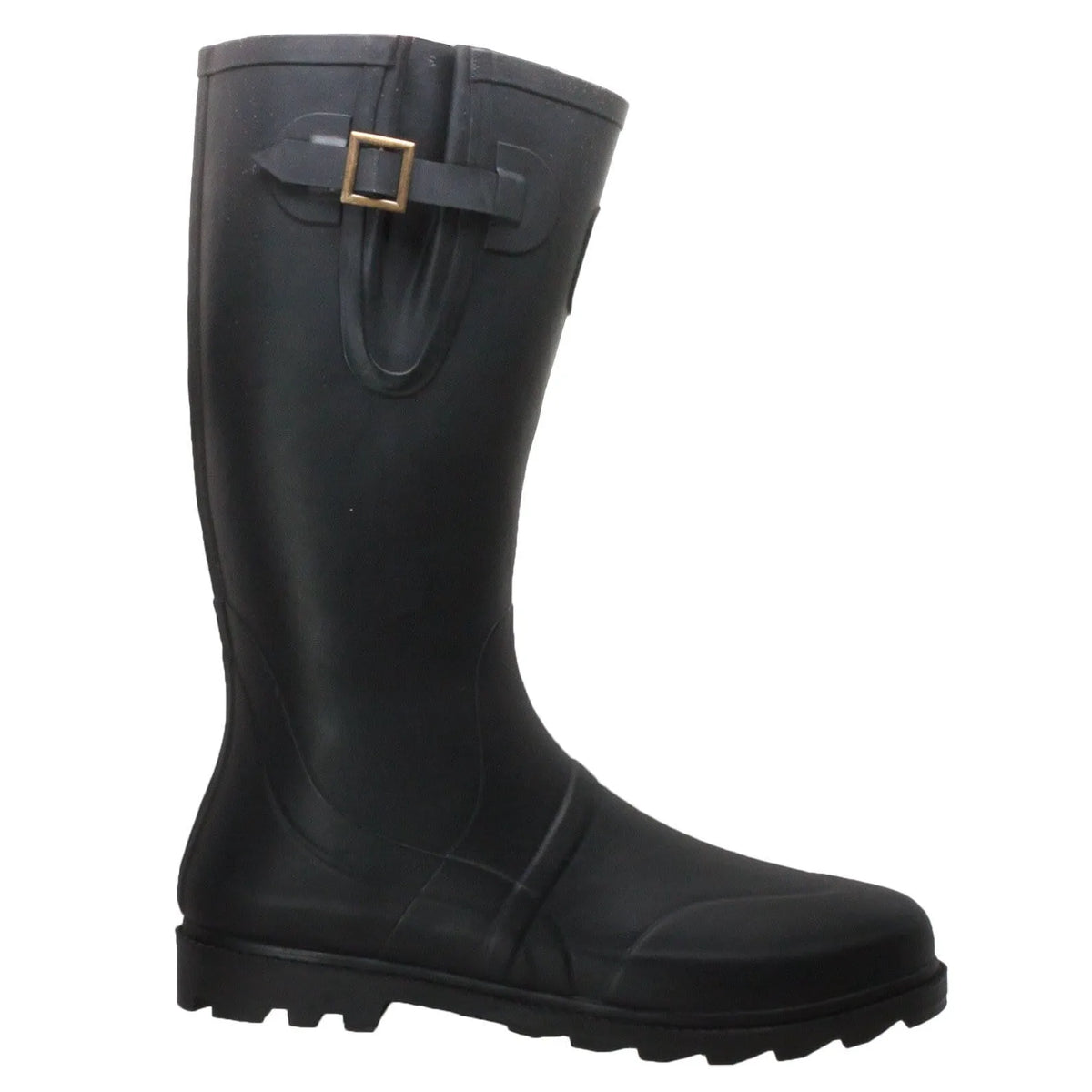 IH1002: Men's Expandable Calf Rubber Boot Black