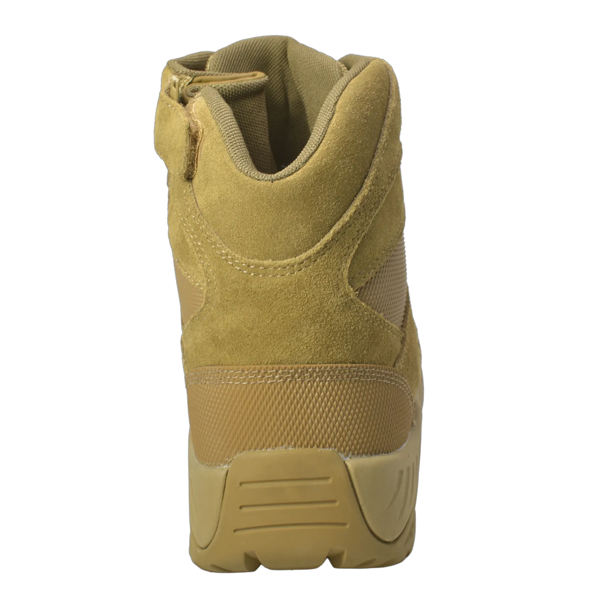 KT1003- Sandbox - Men's 6" Coyote Suede Leather Tactical Boot [Side Zipper]