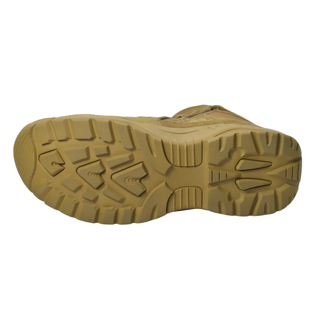 KT1003- Sandbox - Men's 6" Coyote Suede Leather Tactical Boot [Side Zipper]