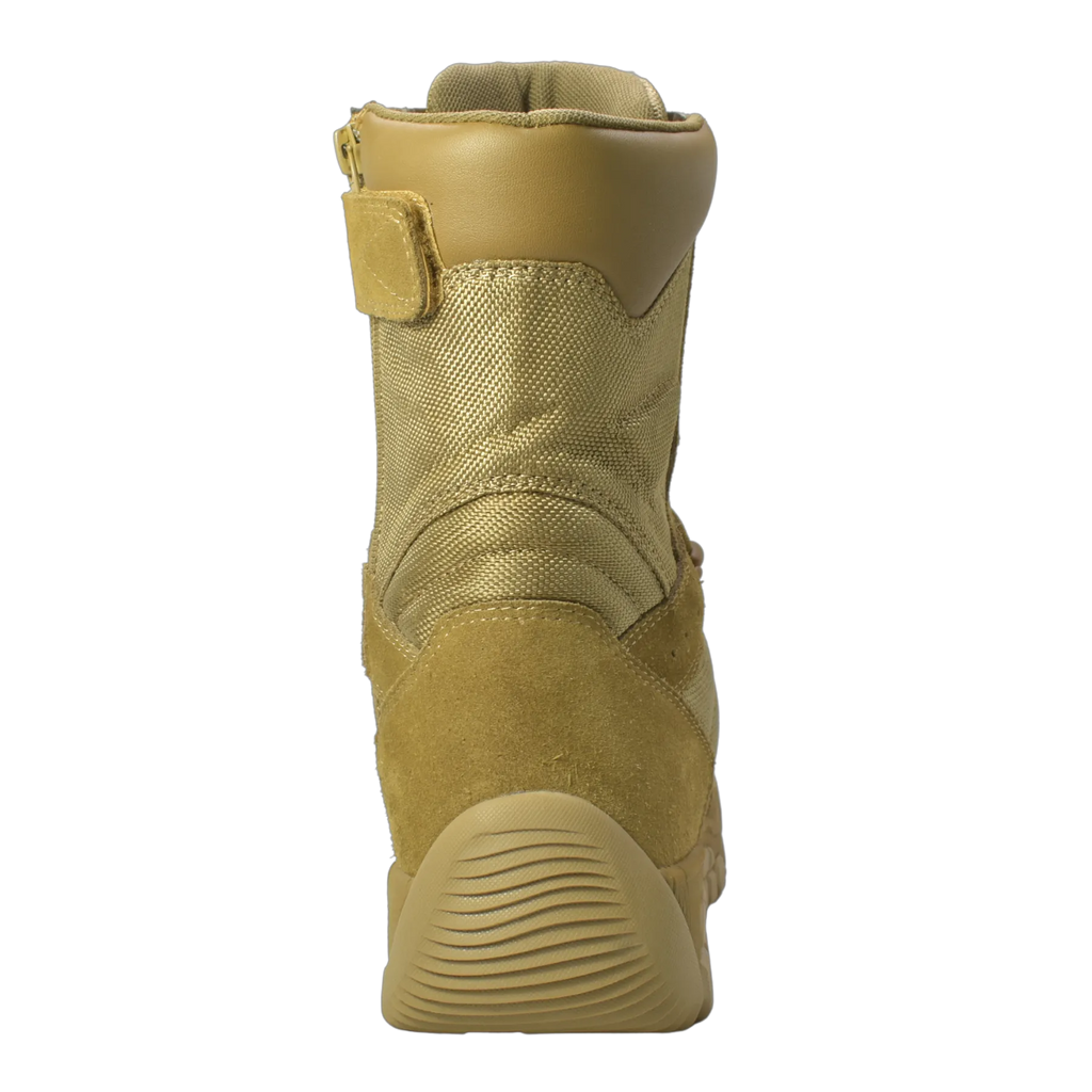 KT1005- Sandbox - Men's 9" Coyote Suede Tactical Boot [Composite Toe, Side Zipper]
