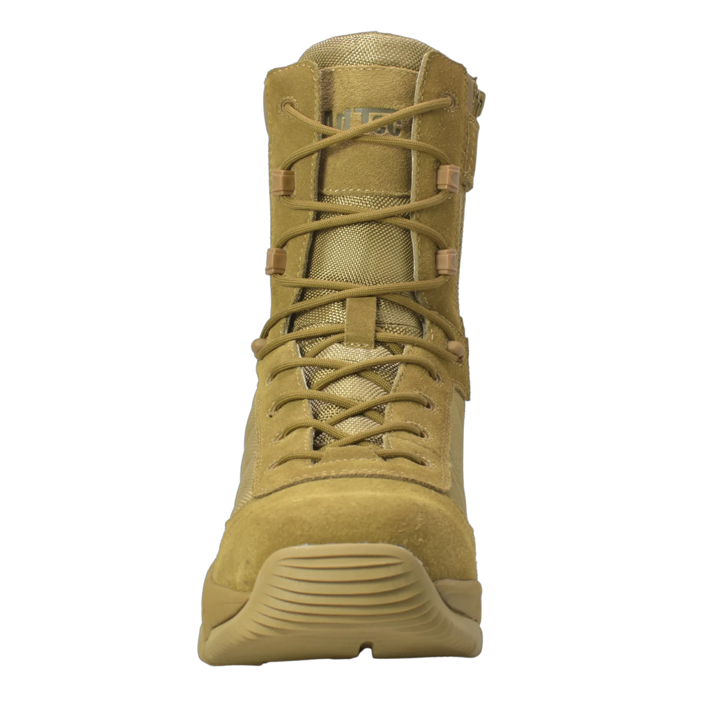 KT1005- Sandbox - Men's 9" Coyote Suede Tactical Boot [Composite Toe, Side Zipper]