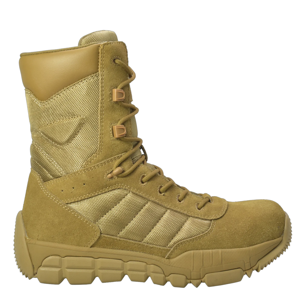 KT1005- Sandbox - Men's 9" Coyote Suede Tactical Boot [Composite Toe, Side Zipper]