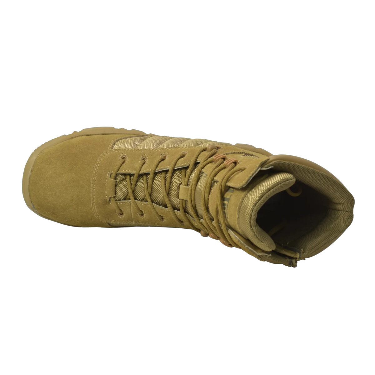 KT1005- Sandbox - Men's 9" Coyote Suede Tactical Boot [Composite Toe, Side Zipper]