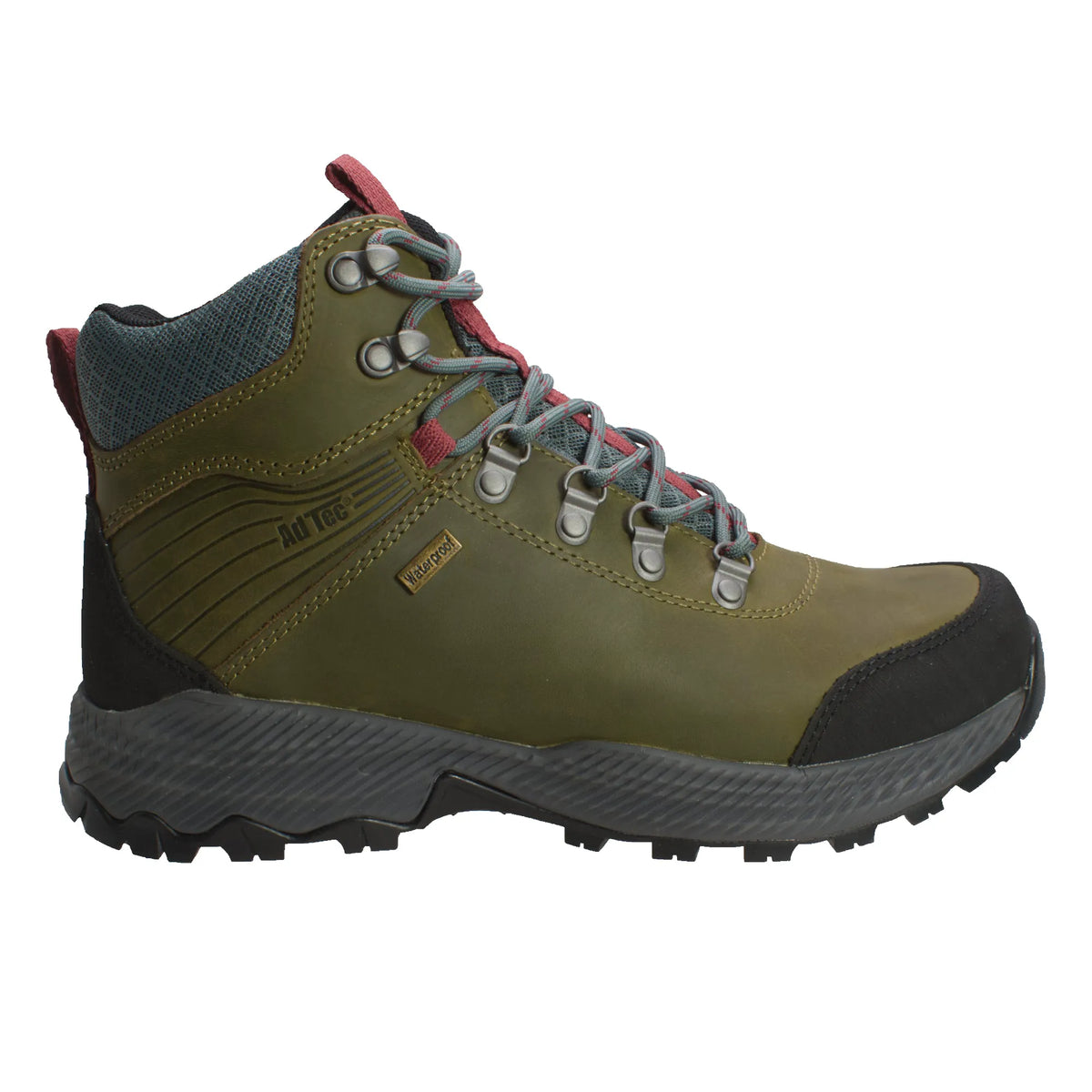 KT1008- Men's 6" Olive Hiker Boot [Soft Toe, Waterproof]