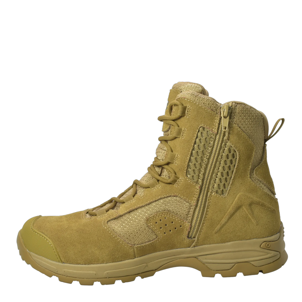 KT1010- Sedona - Men's 8" Coyote Tactical Boot [Side Zipper, Waterproof]