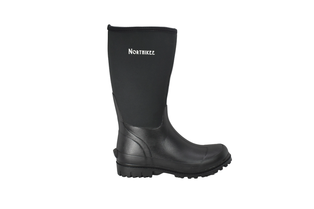 Men's Black Neoprene Rubber Boot