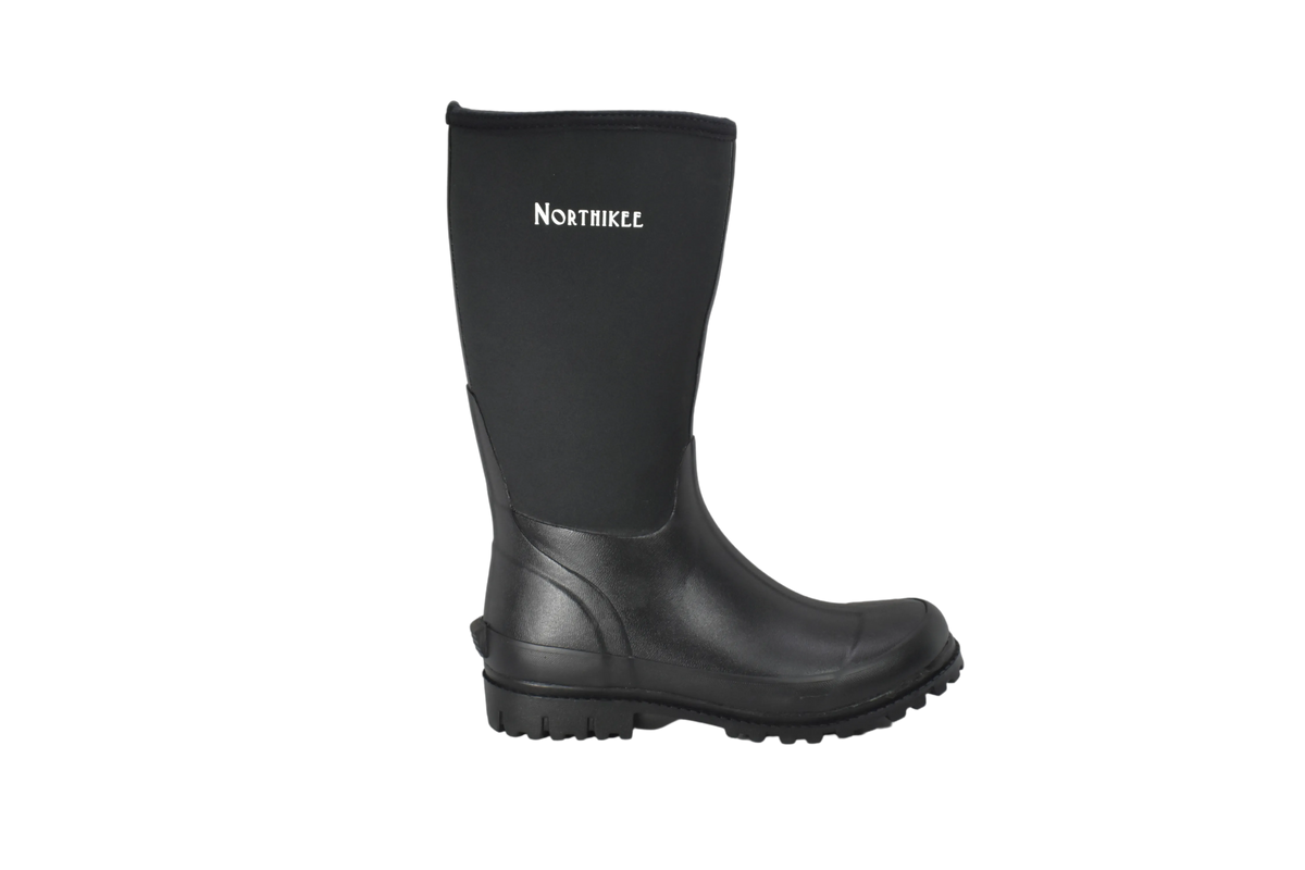 Men's Black Neoprene Rubber Boot