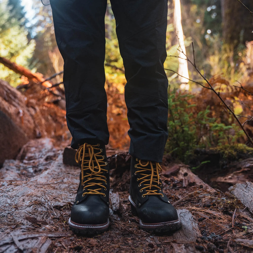 1428WP- Logger: Men's 9" Work boot- Black [steel toe, wp]
