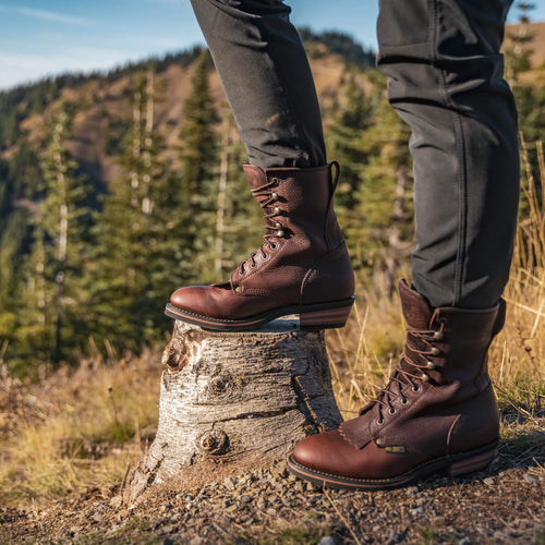 1173: Men's 9" Chestnut Packer [Soft toe]