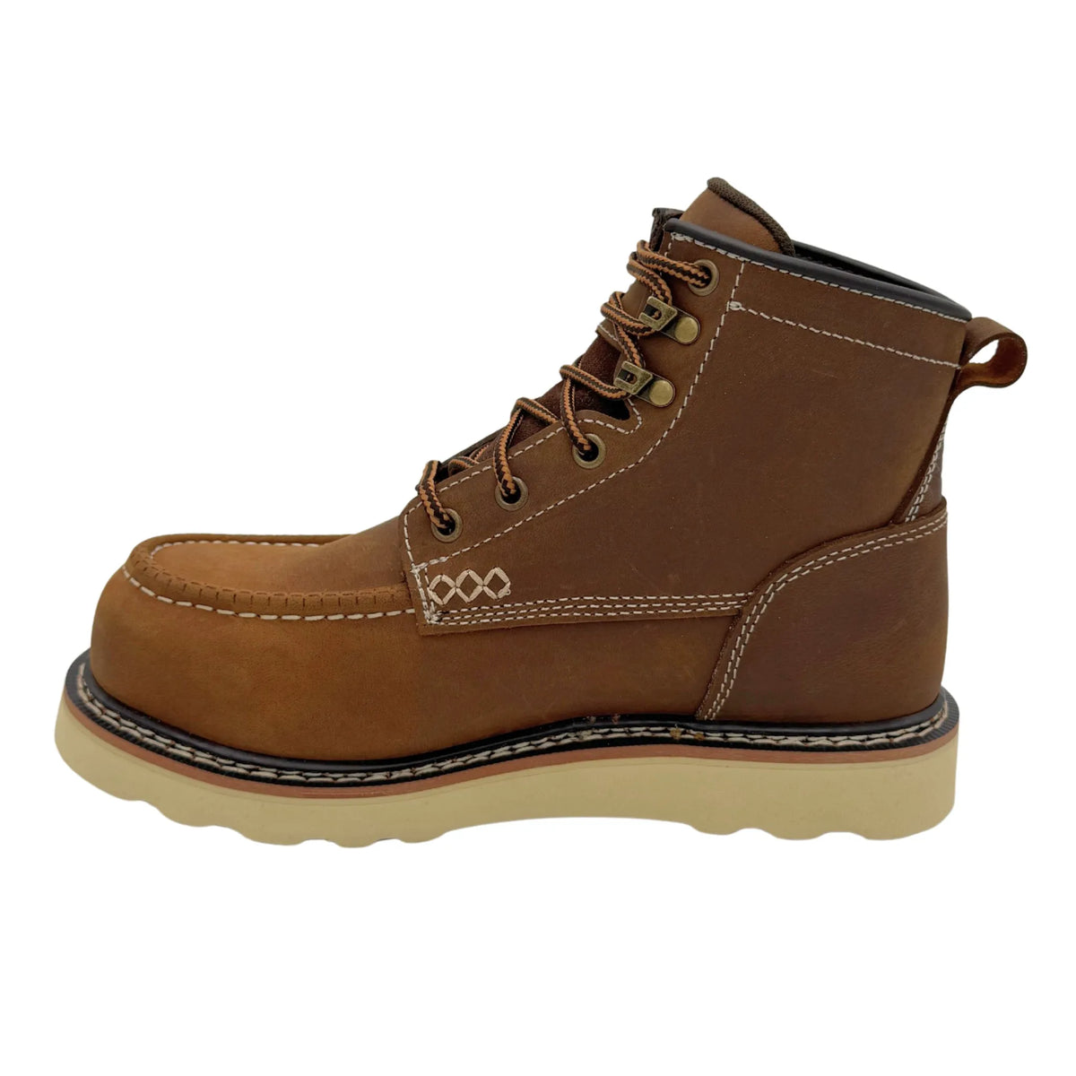 8146- Legacy Pro: Women's 6" Moc Toe Work Boot: Whiskey Brown - [COMPOSITE TOE, EH, SRO]